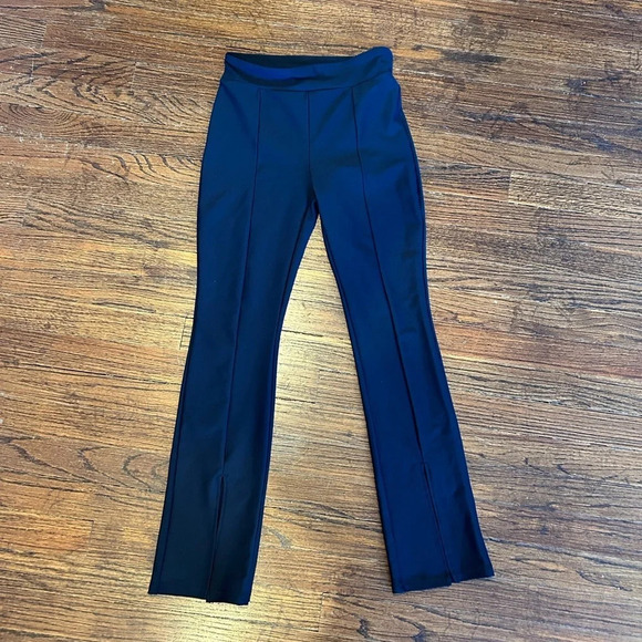 Girls High Rise Flare Pants (Black and Grey Pair) - Picture 3 of 10